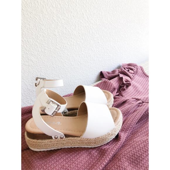 Sunny Adventures Espadrille Ankle Strap Minimalist Sandals 12 - Picture 2 of 5